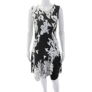 Issa Womens Abstract Print Sleeveless Zipped Dress Multicolor Size 2